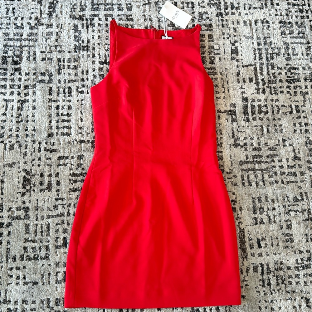 Red mini dress